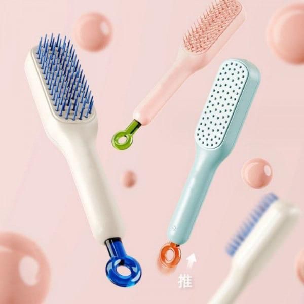 अब बालों की उलझन और झड़ना हुआ Bye-Bye: Self cleaning Anti-static Massage Comb