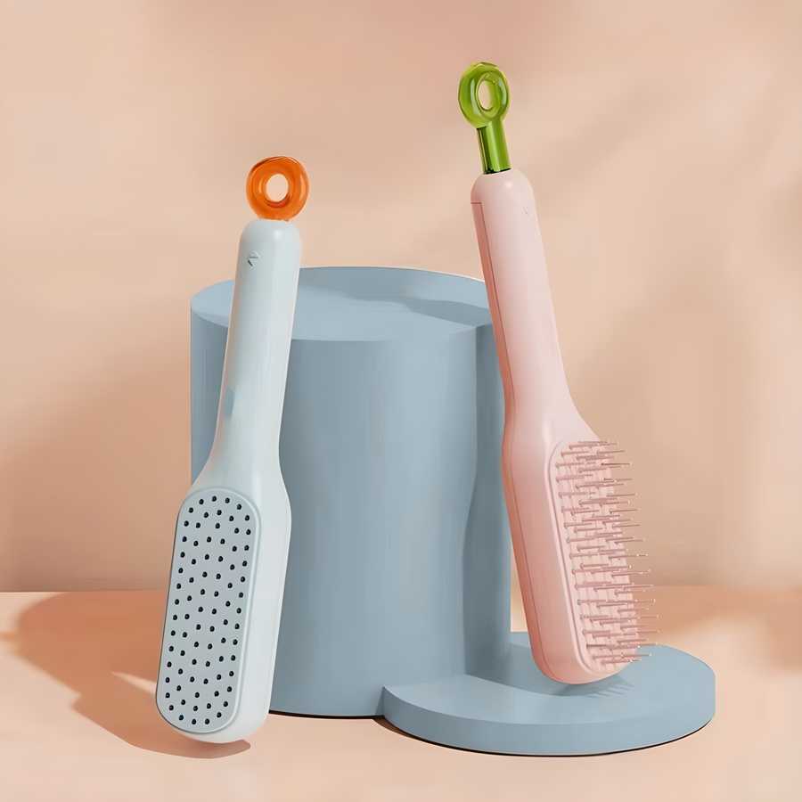 अब बालों की उलझन और झड़ना हुआ Bye-Bye: Self cleaning Anti-static Massage Comb