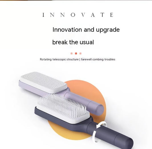 अब बालों की उलझन और झड़ना हुआ Bye-Bye: Self cleaning Anti-static Massage Comb