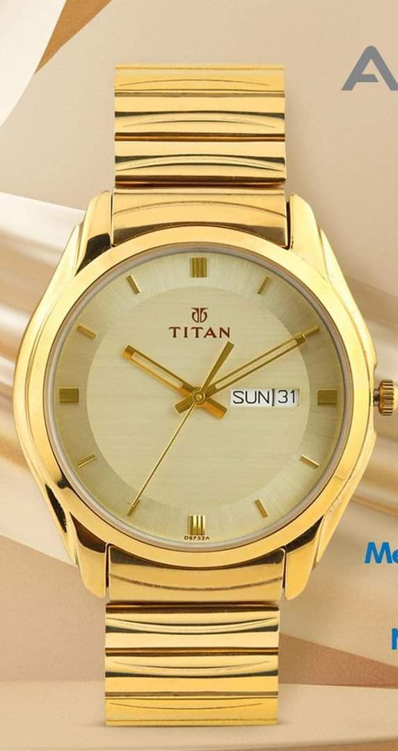 Men Gold-Toned Dial Watch - STORE